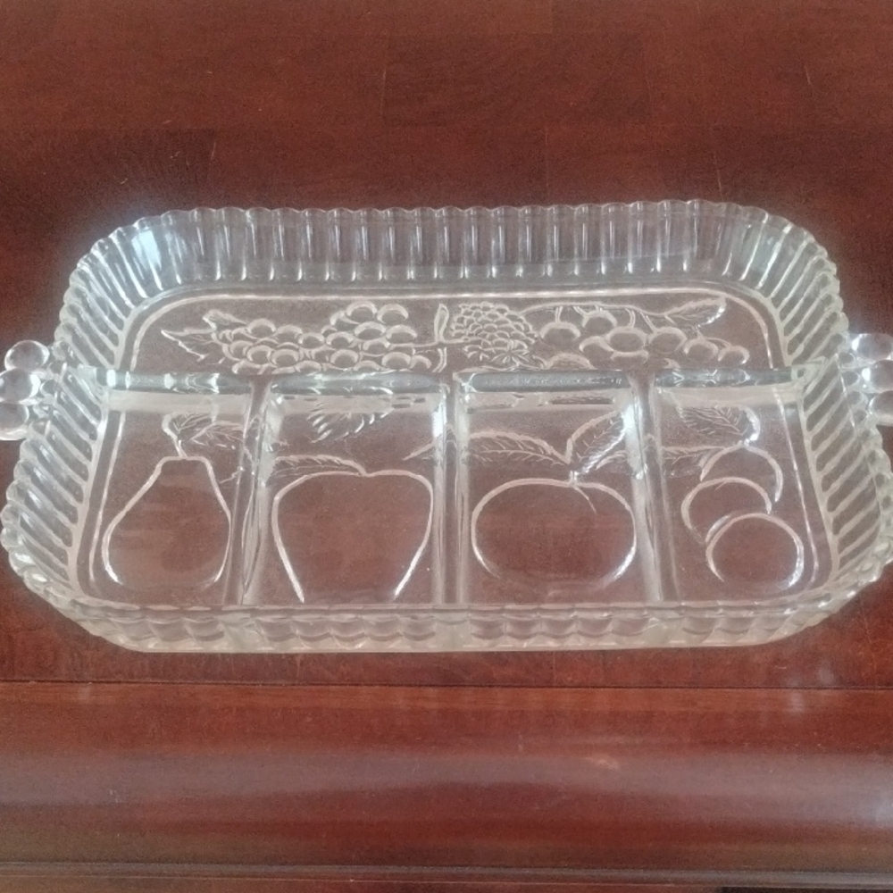 Vintage 5 Part Relish (Crystal Clear Glass)